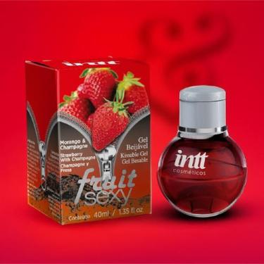 Imagem de Gel beijável sabor morango c/ champagne - intt