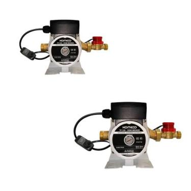 Imagem de Kit 2 Mini Bombas Pressurizadoras de Água Quente Fria Tp120 Bronze 60h