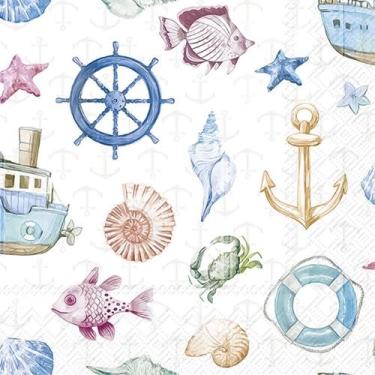 Imagem de Guardanapo para Decoupage Ihr 33x33 Fundo do Mar C/ 20 Unidade - GUARD