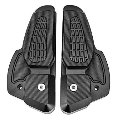 Imagem de TAZGANTAX Extensão Para Os Pés Do Passageiro Traseiro Da Motocicleta, Apoio Pés, Pedais Dobráveis, Ves-Pa Primavera 125/150 Sprint 2017 2018 2019 2020 2021 2022 (Preto)
