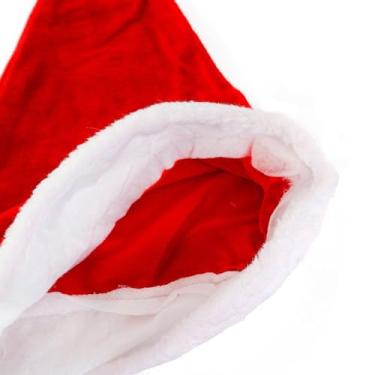 Imagem de Gorro Papai Noel Veludo Vermelho 40 cm Touca Natal (2)