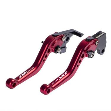 Imagem de Par Manete Curto Esportivo Gravado A Laser Moto Haojue DK 150 - Especi