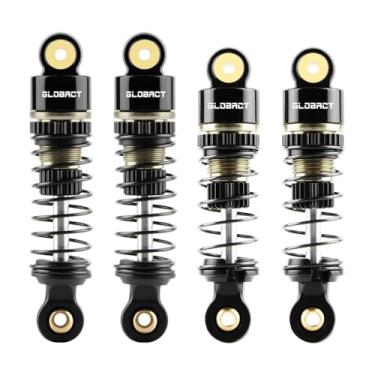 Imagem de GLOBACT Aluminum Front & Rear Oil Shock Absorber RC Damper for LOSI Micro-B Micro-T 1/24 1/28 RC Race Buggy Upgrade Part (Black Brown)