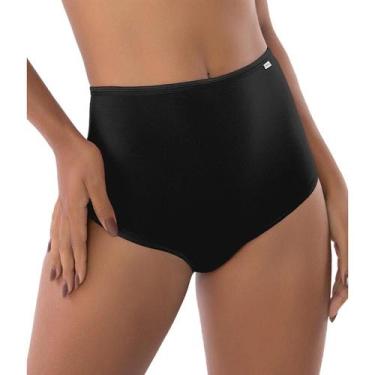 Imagem de Kit 2 Calcinhas Clássicas DelRio 503121 Modal, Nude, Preto, GG