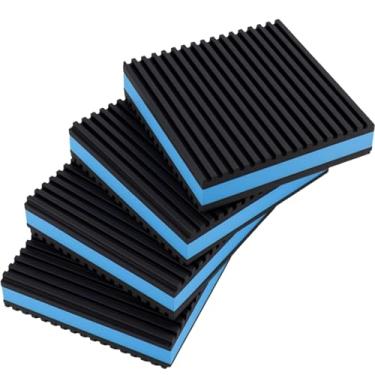 Imagem de Almofadas antivibração resistentes – Almofadas mecânicas 3DSKY de amortecimento de vibração 10 x 10 cm x 7/20.3 cm tapetes de isolamento de som EVA para ar condicionado, compressores, HVAC, lavadora e