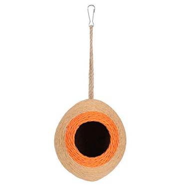 Imagem de Sluffs Bird's Nest Hamster Breeding Nest Parrot Paper Rope Braided Coconut Hideaway Toyfor Parrot, Parakeet, Lovebird, Finch, Canary, Small Animals House, Bird Hideout with