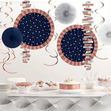 Imagem de Kit de decoração de quartos de guirlandas de casamento, azul, 14 quilates