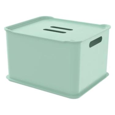 Imagem de Coza - Caixa Organizadora com Tampa Fit Ultra 23,9 Litros - Verde Soft