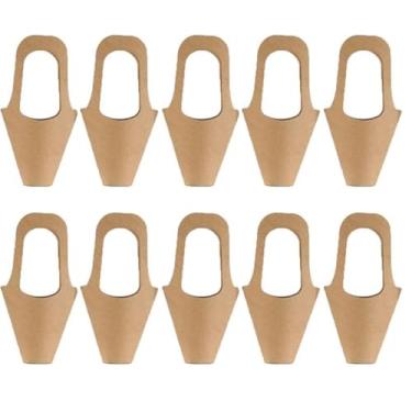 Imagem de Kraft Paper Flower Gift Bags with Handle, Flower Wrapping Paper Gift Bags Bouquet Holder for Wedding Thanksgiving Birthday Home Decor Florist Shop (large size)