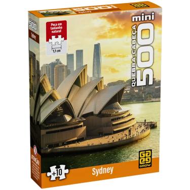 Imagem de Mini Quebra Cabeça Puzzle 500 peças Sydney Grow