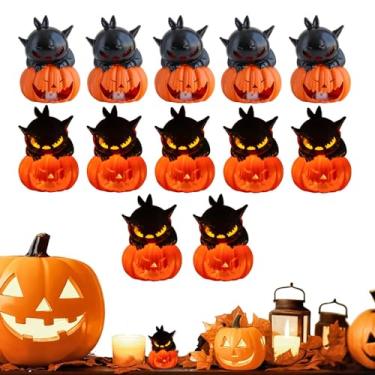 Imagem de Velas De Halloween | 12 Velas Cintilantes Halloween,Iluminação Decorativa a Pilhas para Festas Aniversário Natal Jantar Quarto Interior Exterior