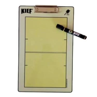 Imagem de KIEF Prancheta Tática de Beach Tennis, Dupla Face, com Marcador, Prancha de Treinamento