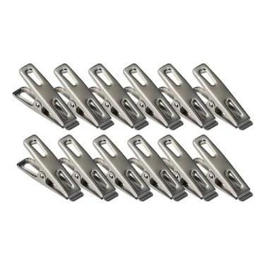 Imagem de Pregador de roupa metal inox/rampo metal para pendura multiuso(20)