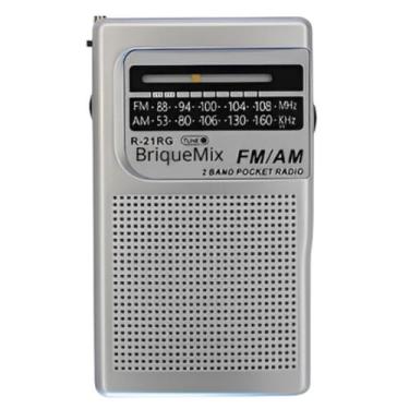 Imagem de Rádio Portátil De Bolso Radio AM FM Recarregável USBC Retro Presente P