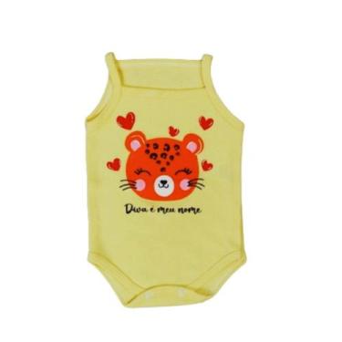 Imagem de Body Alcinha Bebe Menina Roupa Verão Estampado 100% Suedine - Sassá Ba