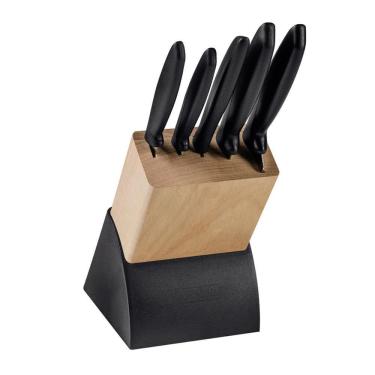 Imagem de Faqueiro Plenus 6 Peças + Chaira Estriada 10 Pol Tramontina