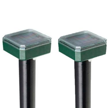 Imagem de Repelente Solar Ultrassonico Kit 2 Uni Afasta Inseto EscorpiAo Cobras Ratos Roedores Jardim Externo