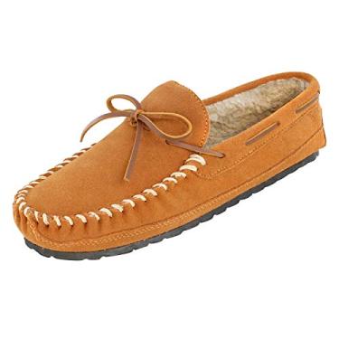 Imagem de Pantufa masculina Minnetonka Casey, Cinnamon, 10 Wide