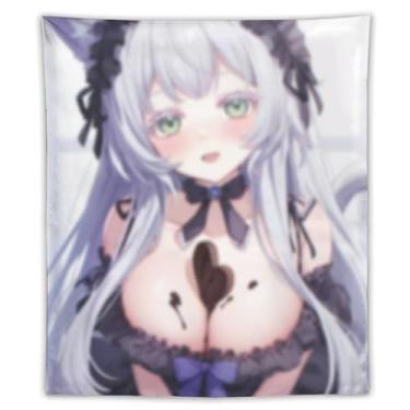 Imagem de LIEGBMEU Sexy Bikini Hot Anime Girl Tapeçaria 127.0 cmx152.4 cm Interior Exterior Wall Quilt Art Decoração de Tapeçaria Caprichosa, AF183