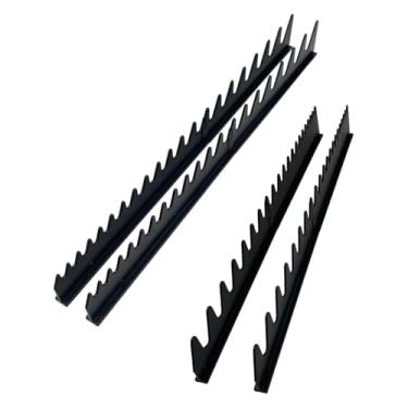 Imagem de Generic Organizador de chave de trilho em forma de V, caixa de ferramentas, acessórios, suporte para chave de gaveta, Preto Longo E Curto