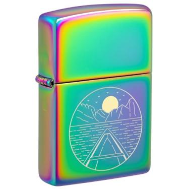 Imagem de Zippo Isqueiro de bolso multicolorido Moon Canoe Design