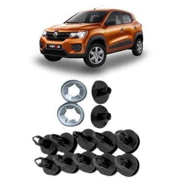 Imagem de Kit 14 Presilhas Grampo Parabarro Dianteiro Kwid 2017 A 2021 - DFEB