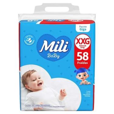 Imagem de Fralda Baby Giga XXG 58 unidades - Mili - MILI S/A