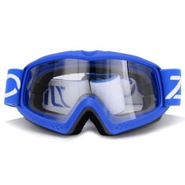 Imagem de ZJNUO Óculos De Proteção Para Crianças, Adolescentes, Jovens, Quadriciclo, Motocross, Off-Road, Corrida, Ciclismo, Meninos E Meninas (Azul)