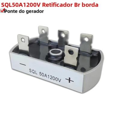 Imagem de 50A 1200V Caixa de metal de alumínio Módulo retificador de ponte de di