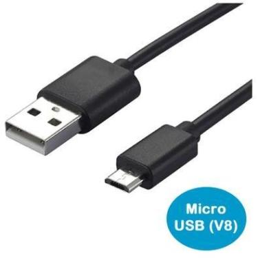 Imagem de Cabo Usb e Micro Usb Exbom V8, 1M, Dados E Carregamento Rápido, 2.4a
