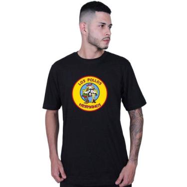 Imagem de Camiseta Unissex Algodão Los Pollos Hermanos Breaking Bad - LAFRE, Pre
