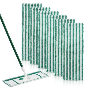 Imagem de Pacote de 6 esfregões Mop Refill para esfregões de microfibra úmidos e