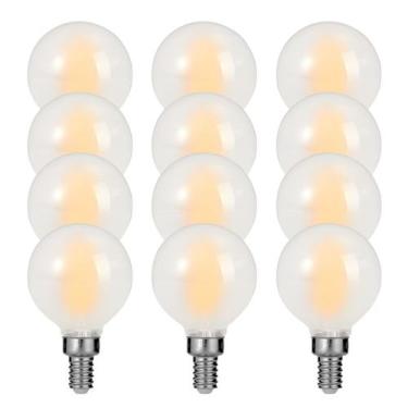 Imagem de Lâmpadas LED Globe Decoaui E12 G16 4W (40W) 2700K, pacote com 12