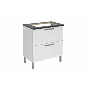 Imagem de Gabinete de Cozinha Itatiaia Tarsila IGH1G1-80 4B 1 Porta Cor Branco