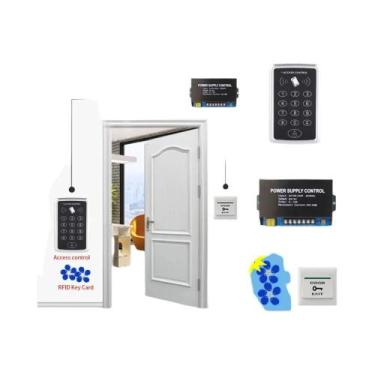 Imagem de Máquina De Controle De Acesso Com Teclado RFID 125KHz À Prova De Chuva