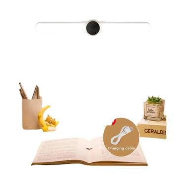 Imagem de Luminária De Mesa LED Recarregável USB Com Relógio, Lâmpada De Mesa Ma