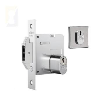 Imagem de Fechadura Stam Correr-bater Externa 1006 Escovado - STAM METALÚRGICA