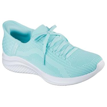 Imagem de SKECHERS Tênis feminino Ultra Flex 3.0-Brilliant Path Hands Free Slip-ins, Aqua=aqua, 37