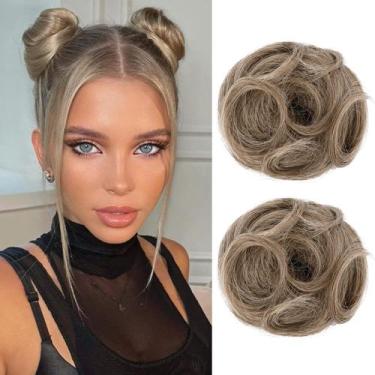 Imagem de Extensões de coque de cabelo REECHO Mini Claw Clip Messy Cat Ears