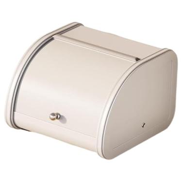 Imagem de Bothyi Caixa de pão organizadora multifuncional de grande capacidade para guardar pães, cesta para produtos assados, entrada para cafeteria, Branco 25x26x17cm