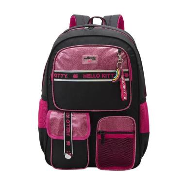 Imagem de Mochila Infantil De Costas Escolar Adolescente Hello Kitty