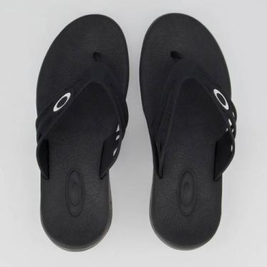 Imagem de Chinelo Oakley Killer Point II Preto e Branco, 40