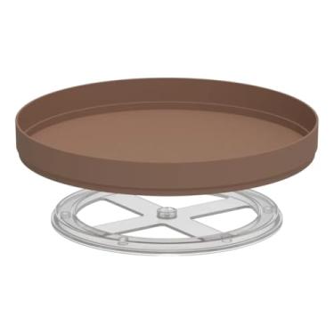 Imagem de Ou Organizador Giratório Baixo Marrom amêndoa Linha Lume