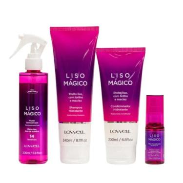Imagem de Lowell Keeping Liss Liso Mágico Shampoo + Condicionador + Termoativo +