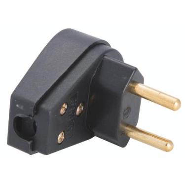 Imagem de Plugue Angular 2P 20 A 250 V Tramontina Preto