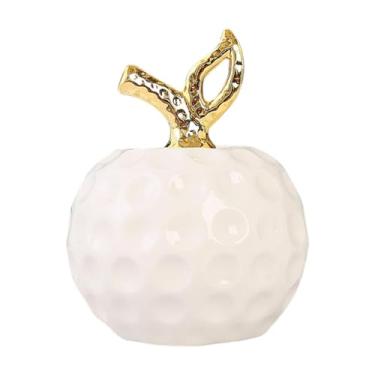 Imagem de XLWLLNJ Escultura de Estátuas de Frutas, Enfeite de Frutas Elegante para Shoppings, Lojas, Estantes de Livros, Decoração de Escritórios, Branco, Tamanho real