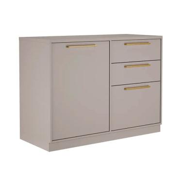 Imagem de Balcão com Tampo 1 Porta 3 Gavetas 120cm Essence Itatiaia