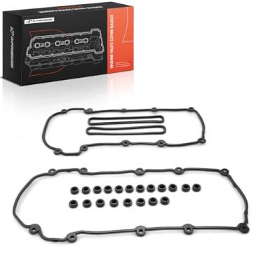 Imagem de A-Premium Junta da tampa da válvula do motor adequada para Jaguar S-Type 2003-2008 Lincoln LS 2003-2005, com vedações de tubo de vela de ignição, com ilhós de tampa de válvula, 3.0L V6 GAS DOHC