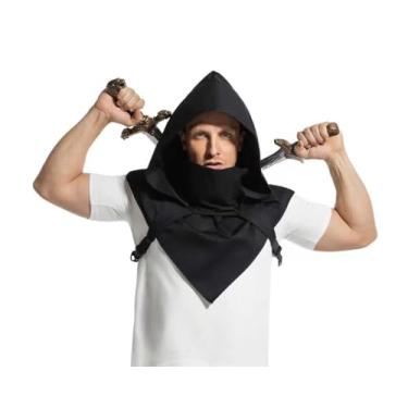 Imagem de Hood Scarf Of Cowl Cyberpunk Rogue Unisex Cloak Hooded Cape Hat With Adjustable Arms For Halloween Cosplay Costume