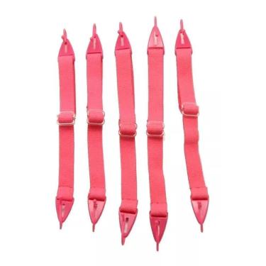 Imagem de Cordão Ajustável Infantil Elástico Óculos Rosa Kit C/10